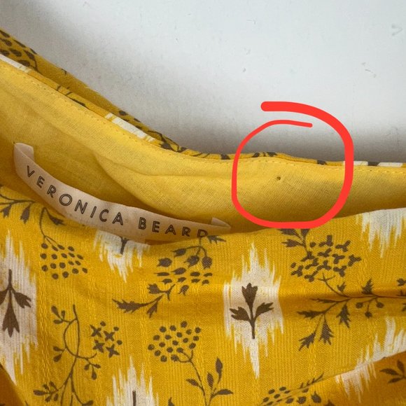 NWT Veronica Beard Virginia Dress One Shoulder Sun Multi Yellow Size 0 NEW $798 - Picture 10 of 16